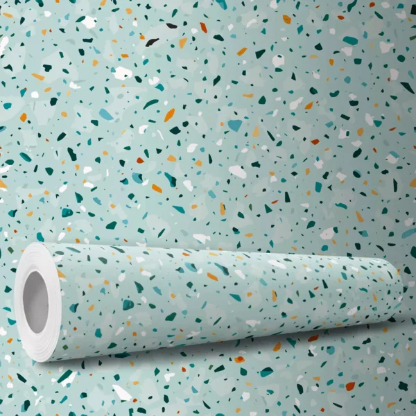 Papel De Parede Adesivo Terrazzo Granilite Vinílico