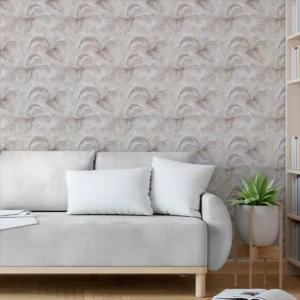 Papel De Parede Adesivo Tons Rose Sala Natureza 3,5m