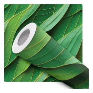 Papel De Parede Adesivo Verde Folhas Plantas Natureza 10m