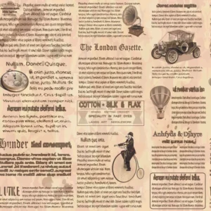 Papel De Parede Adesivo Vintage Vinil Retrô Jornal 1.5m