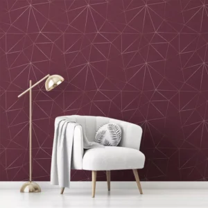 Papel De Parede Adesivo Zara A62 Geométrico Rosê Rosa 3m