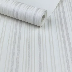 Papel De Parede Alto Padrão Listrado Textura Com Relevo 10m