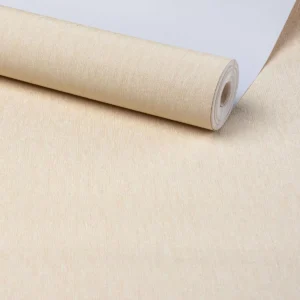 Papel De Parede Alto Relevo Amarelo Prateado - 0,53 X 10 Mts