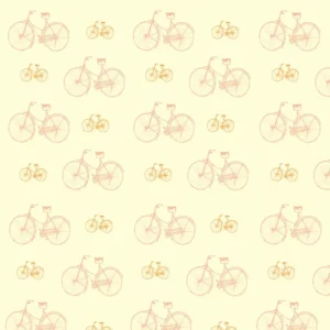 Papel De Parede Amarelo E Bicicleta Autocolante Sala Quarto