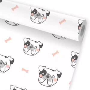 Papel De Parede Animais Cachorro Bulldog Quarto Infantil A89