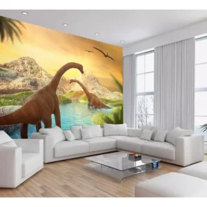 Papel De Parede Animais Dinossauro Jurassic 10m² Anm430