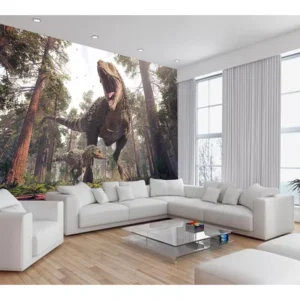 Papel De Parede Animais Dinossauro Jurassic 10m² Anm431