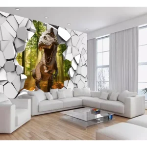 Papel De Parede Animais Dinossauro Jurassic 10m² Anm432