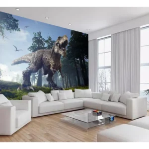 Papel De Parede Animais Dinossauro Jurassic 10m² Anm433