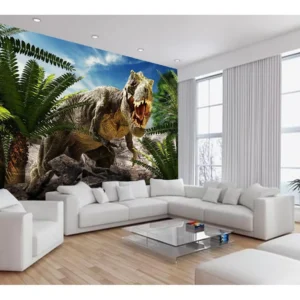 Papel De Parede Animais Dinossauro Jurassic 10m² Anm435