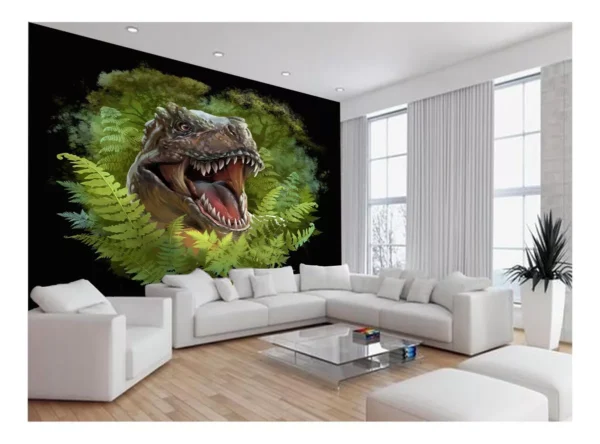 Papel De Parede Animais Dinossauro Jurassic 10m² Anm436