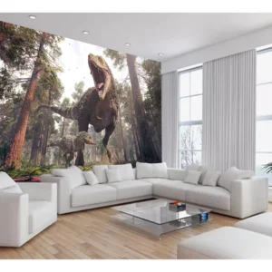 Papel De Parede Animais Dinossauro Jurassic 9m² Anm431