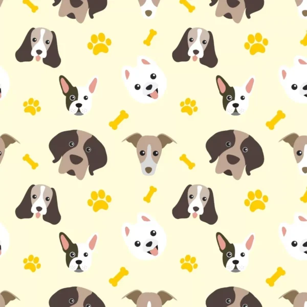 Papel De Parede Animais Dogs Cachorros Fundo Bege