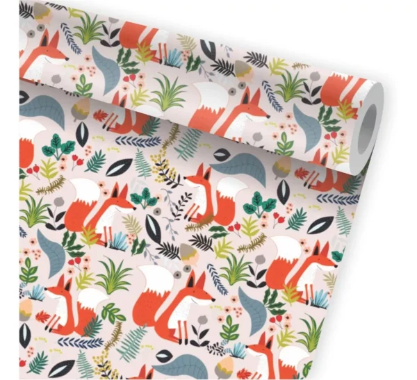 Papel De Parede Animais Raposinha Safari Kit 02 Rolos A238