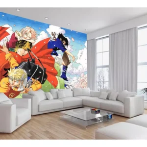 Papel De Parede Anime Naruto Mangá Desenho Art 7,5m² Nrt01