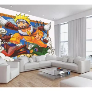 Papel De Parede Anime Naruto Mangá Desenho Art 7,5m² Nrt02