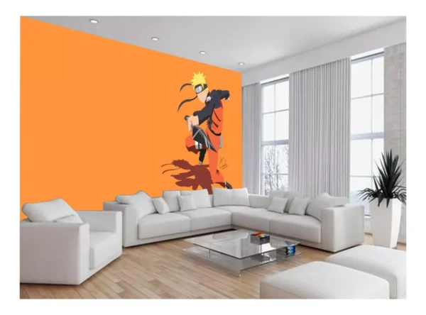 Papel De Parede Anime Naruto Mangá Desenho Art 7,5m² Nrt03