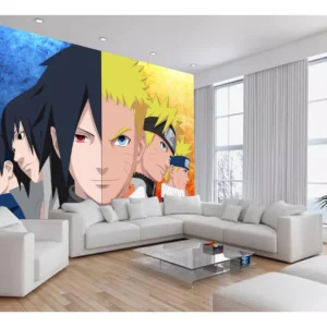 Papel De Parede Anime Naruto Mangá Desenho Art 7,5m² Nrt07