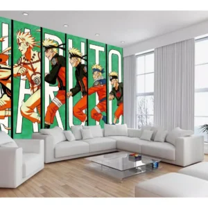 Papel De Parede Anime Naruto Mangá Desenho Art 7,5m² Nrt08