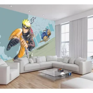 Papel De Parede Anime Naruto Mangá Desenho Art 7,5m² Nrt21