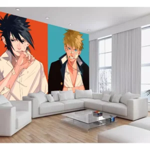 Papel De Parede Anime Naruto Mangá Desenho Art 7,5m² Nrt23