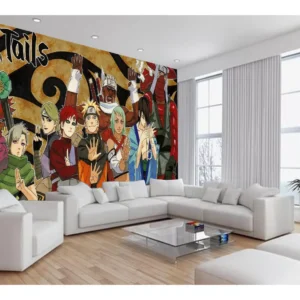 Papel De Parede Anime Naruto Mangá Desenho Art 7,5m² Nrt24