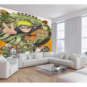 Papel De Parede Anime Naruto Mangá Desenho Art 7,5m² Nrt26