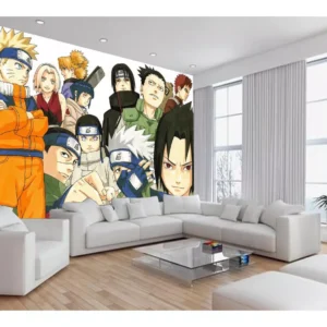 Papel De Parede Anime Naruto Mangá Desenho Art 7,5m² Nrt29