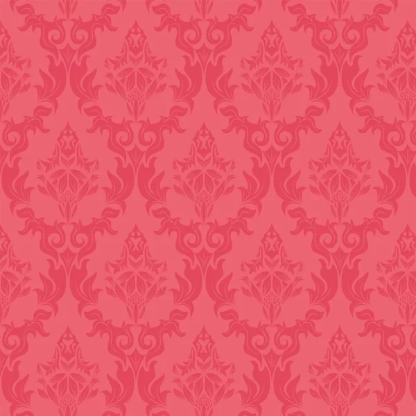 Papel De Parede Arabesco Floral Vermelho Sala Quarto