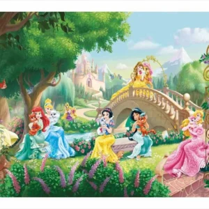 Papel De Parede Auto Adesivo Princesas Barbie 7m²