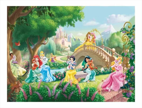 Papel De Parede Auto Adesivo Princesas Barbie 7m²