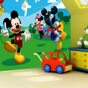 Papel De Parede Auto Colante Mickey Mouse Disney 10m²