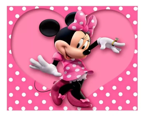 Papel De Parede Auto Colante Mickey Mouse Disney Minnie 3m²