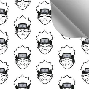 Papel De Parede Autocolante Lavável Quarto Naruto Chibi 5m