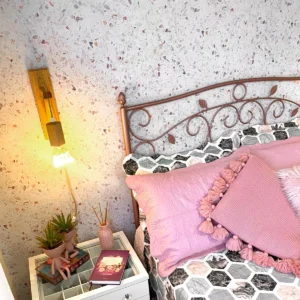 Papel De Parede Autocolante Lavável Terrazzo Granilite Boho