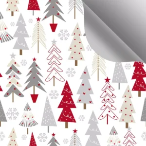 Papel De Parede Autocolante Quarto Árvore Natal Estampa 2m