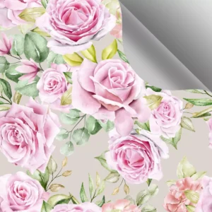 Papel De Parede Autocolante Quarto Rosas Floral Moderno 10m