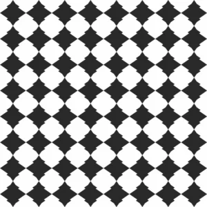 Papel De Parede Azulejo Xadrez Preto Branco Moderno 3mts