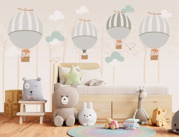 Papel De Parede Balão Quarto Infantil Balãosinho Pp373 M²