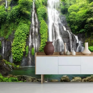 Papel De Parede Cachoeira Natureza Paisagem Rio Painel Gg962