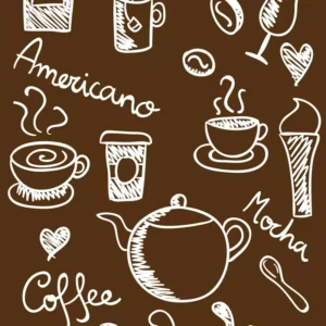 Papel De Parede Café Americano Autocolante Sala Quarto