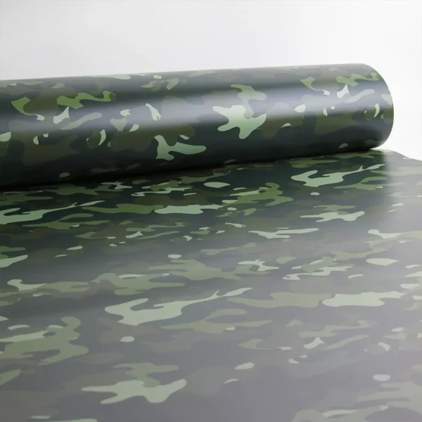 Papel De Parede Camuflado Militar Verde 0,58x3,00m