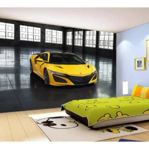 Papel De Parede Carro Honda Acura Nsx Amarelo 7,5m² Car167