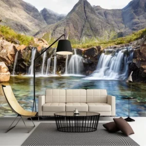 Papel De Parede Cascata Paisagem Natureza 3,20x2,60m Gg212