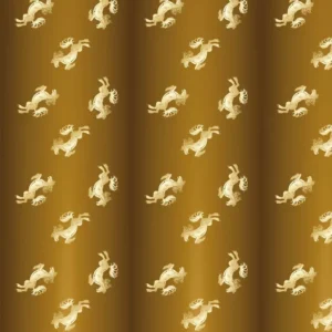 Papel De Parede Cavalo Dourado Fundo Marrom Adesivo Lavavel