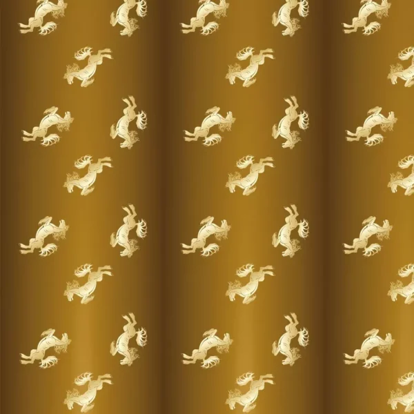 Papel De Parede Cavalo Dourado Fundo Marrom Adesivo Lavavel