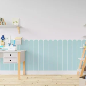 Papel De Parede Cerca Cerquinha Colorida Infantil Azul