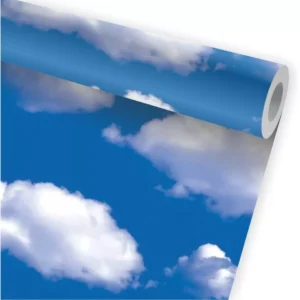 Papel De Parede Céu Azul Nuvens Nuvem Natural Paisagem A507