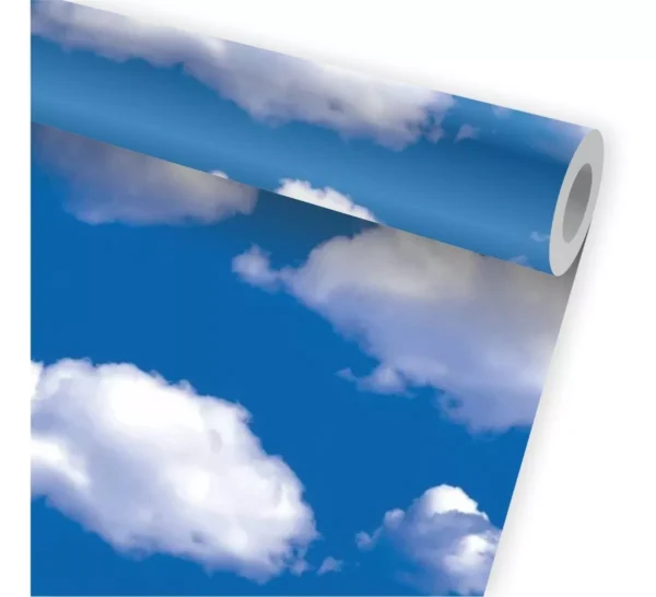 Papel De Parede Céu Azul Nuvens Nuvem Natural Paisagem A507