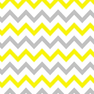 Papel De Parede Chevron Amarelo Branco Cinza Adesivo Quarto